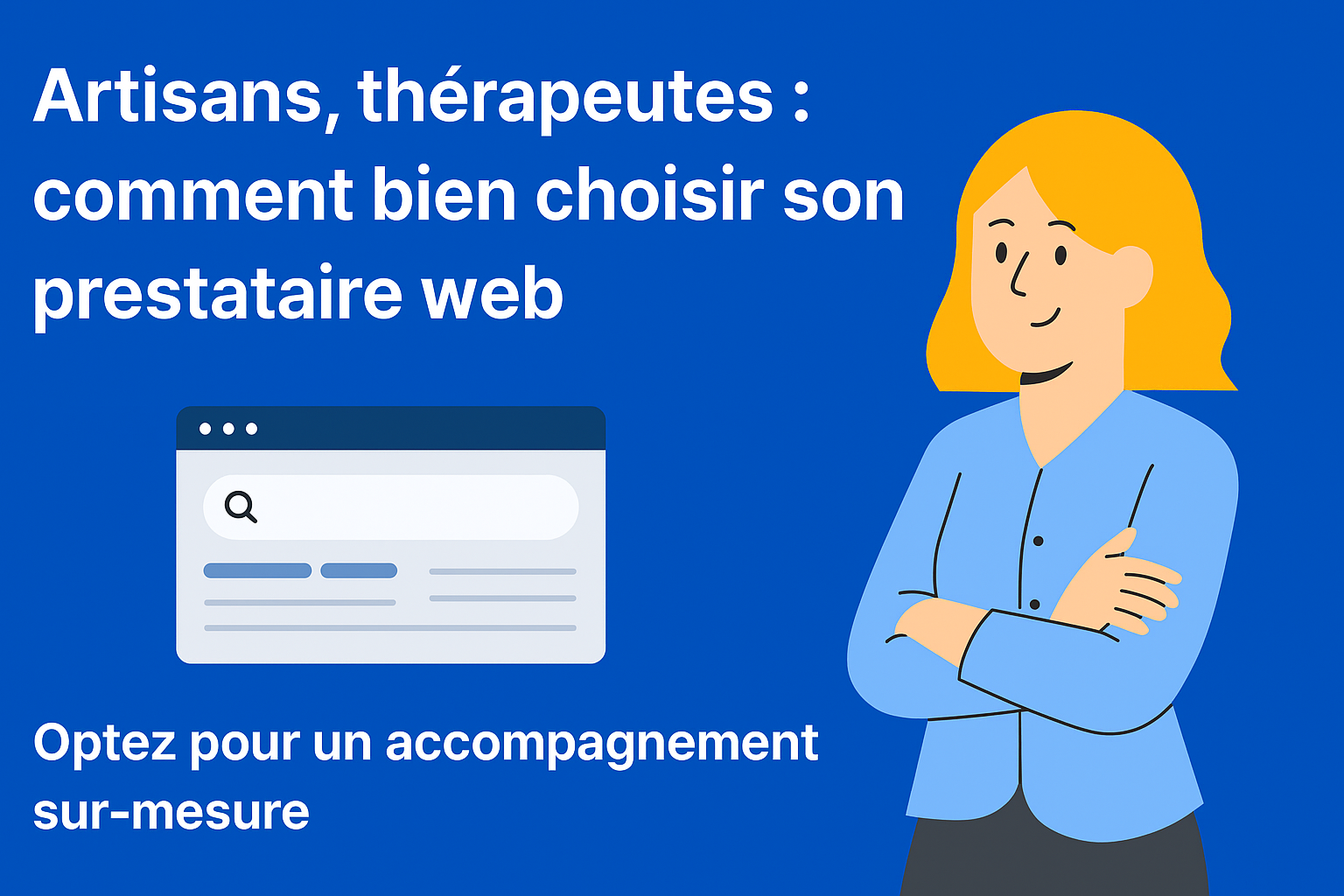 Deux professionnels discutent devant un écran affichant un site web en création, représentant le choix d’un prestataire digital.
